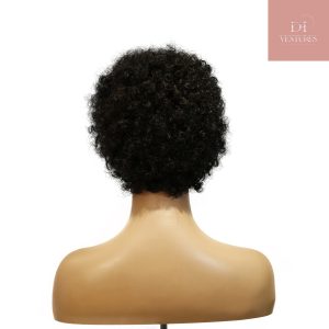 center wig machine made black wig remy hair h023