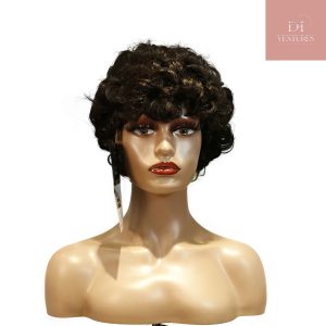 Home center wig machine made black wig remy hair tc064