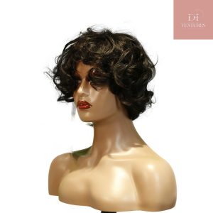 Home center wig machine made black wig remy hair tc068