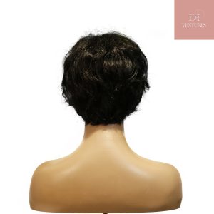 center wig machine made black wig remy hair tc16