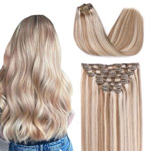 center wig asian raw hair straight clip in hair extensions