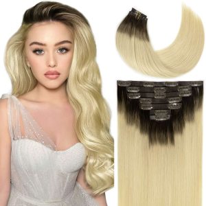 center wig asian raw hair straight clip in hair extensions