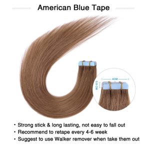 center wig asian raw hair tape in hair extensions