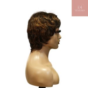 Home center wig machine made black wig remy hair tc066