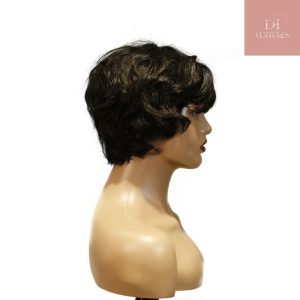 Home center wig machine made black wig remy hair tc16