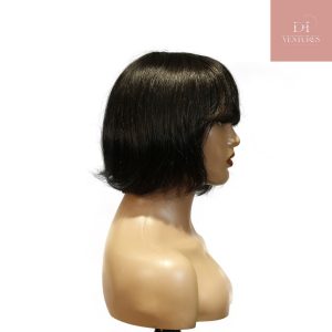 center wig machine made black wig remy hair tc027