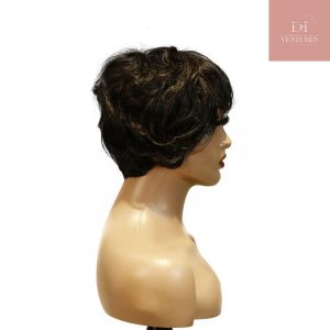 Home center wig machine made black wig remy hair tc041