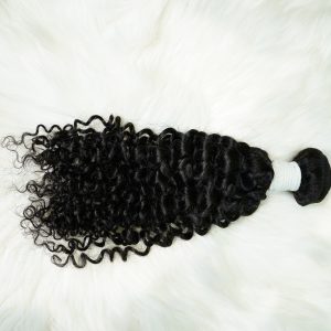 center wig remy hair black jerry curly bundles brazilian weaving