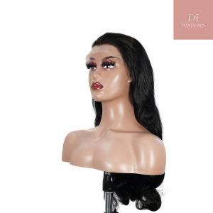 center wig natural black remy hair 6x7 lace closure body wave human hair wig