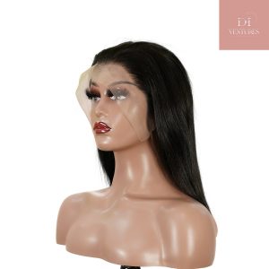 center wig 13x4 straight bob lace front wig natural black asian raw hair