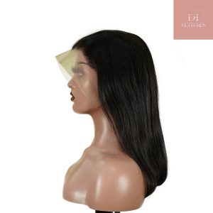 center wig 13x4 straight bob lace front wig natural black asian raw hair