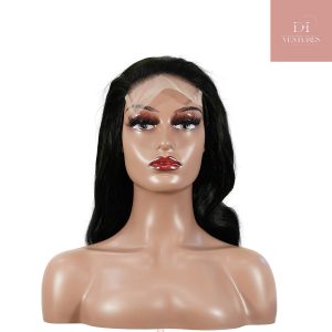 center wig natural black remy hair 5x5 lace closure body wave human hair wig