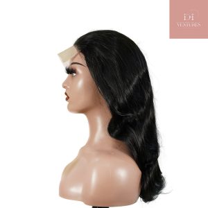 center wig natural black remy hair 5x5 lace closure body wave human hair wig