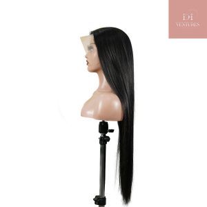 center wig 13x4 straight lace front wig natural black remy hair