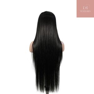 center wig 13x4 straight lace front wig natural black remy hair