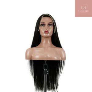 center wig natural black asian raw hair 13x6 hd lace front wig straight human hair wig