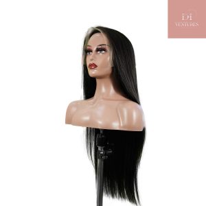 center wig natural black asian raw hair 13x6 hd lace front wig straight human hair wig