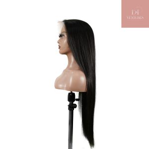 center wig natural black asian raw hair 13x6 hd lace front wig straight human hair wig