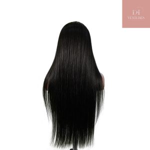 center wig natural black asian raw hair 13x6 hd lace front wig straight human hair wig