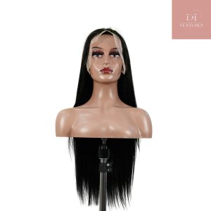 center wig 13x6 double drams straight lace front wig black remy hair