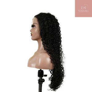 center wig natural black asian raw hair 13x6 hd lace front wig deep wave human hair wig