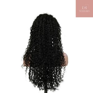 center wig natural black asian raw hair 13x6 hd lace front wig deep wave human hair wig