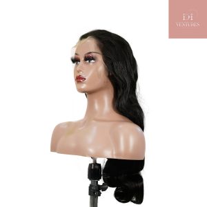 center wig natural black asian raw hair 13x6 hd lace front wig body wave human hair wig