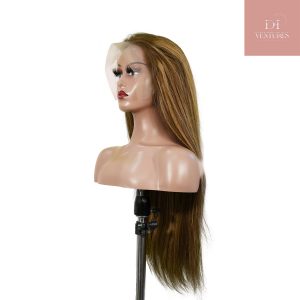 center wig 13x4 straight lace front wig m4&27 highlight remy hair 26 inch