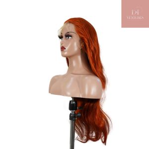 center wig 13x4 straight lace front wig 350 orange 26 inch remy hair