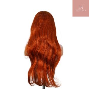 center wig 13x4 straight lace front wig 350 orange 26 inch remy hair