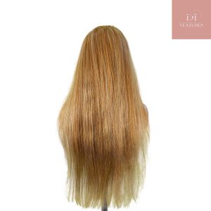 center wig 13x4 straight lace front wig 8&27 honey blonde highlight 26 inch remy hair