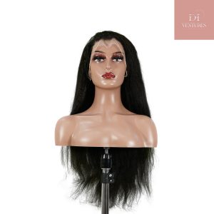 center wig 13x4 yaki straight lace front wig black remy hair