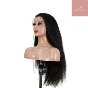 center wig 13x4 yaki straight lace front wig black remy hair