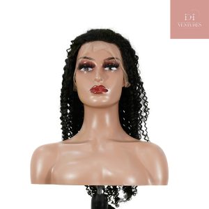 center wig 13x4 kinky curly lace front wig natural black remy hair