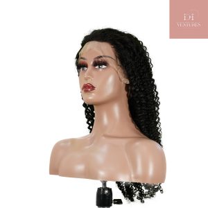 center wig 13x4 kinky curly lace front wig natural black remy hair
