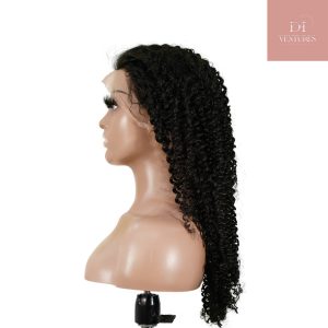 center wig 13x4 kinky curly lace front wig natural black remy hair