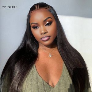 center wig natural black asian raw hair 6x7 hd lace closure straight human hair wig