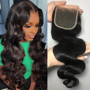 center wig remy hair 5x5 hd closure