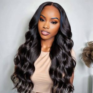 center wig 360 body wave lace front wig remy hair